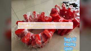 Araignée de couplage en PU rouge pour conditions difficiles