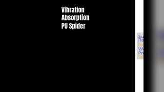 Absorption des vibrations de la feuille de caoutchouc PU Spider