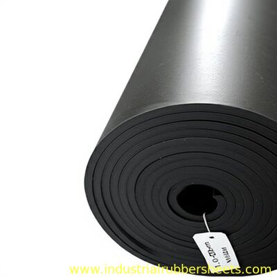 Black SBR Industrial Rubber Sheet with Excellent Weather Resistance and 1.0-20m Length