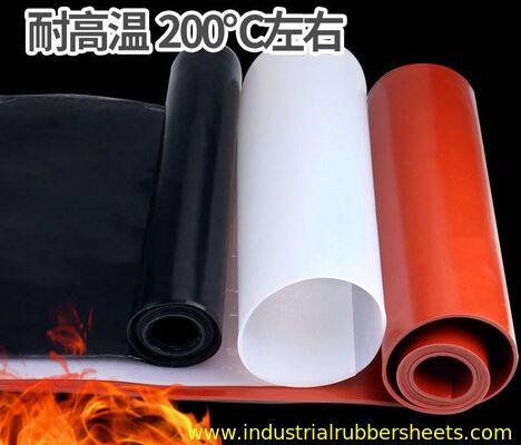 Industrial Grade Silicone Rubber Sheet with 7.0-12.0Mpa Tensile Strength and 26-42N/mm Tear Strength