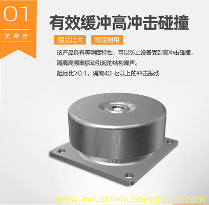 ALJ3000-3004 Rubber Shock Absorber with 55-60 Shore A Hardness and Steel+Rubber Construction for 500-3500HZ Frequency Range