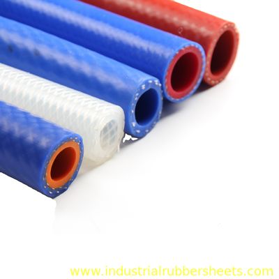 Tuyau de chauffage flexible en silicone tressé avec renfort en tresse de polyester pour une résistance aux hautes températures
