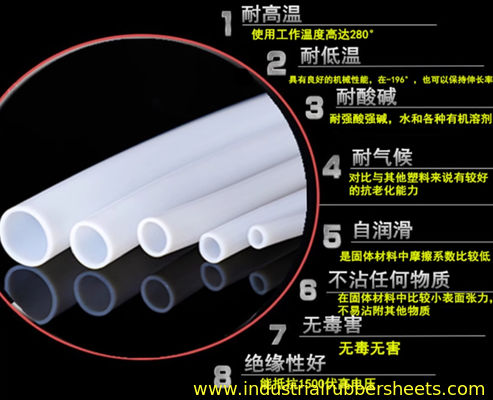 Id1mm X Od2mm X 100m tuyau en PTFE blanc pour haute température