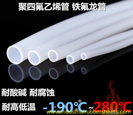 Tubes en PTFE blanc non toxiques pour les applications industrielles