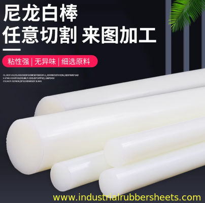 80°C Heat Deflection Temperature Nylon Plastic Rod with Smooth Surface Finish and 50 KJ/m2 Impact Strength