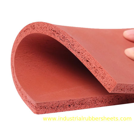 Folie d'éponge en silicone à cellules fermées 20-25 bord A, épaisseur 0,8-50 mm