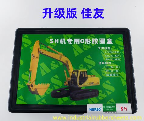 Oil Resistant Chemical Resistant High Temperature Range O Ring Kit and Hydraulic Seal Set for Excavators