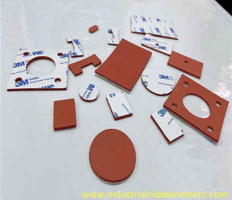 Joint en mousse de silicone 10-40 Shore A 200 psi, taille personnalisée, avec ruban adhésif au dos